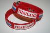 2 THAILAND RED COUNTRY FLAG FLEXIBLE BRACELETS WRISTBANDS .. NEW