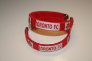 2 TORONTO FC MLS MAJOR LEAGUE SOCCER FLEXIBLE METAL NYLON BRACELETS ... FOOTBALL ...  NEW