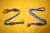 2 TOYOTA LANYARDS KEYCHAINS PASSHOLDERS  ... 1 BLUE AND 1 BLACK ... NEW