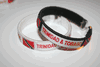 2 TRINIDAD & TOBAGO COUNTRY FLAG FLEXIBLE METAL NYLON BRACELETS ... (IN WHITE OR BLACK COLOR ) .. NEW
