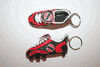 2 TRINIDAD & TOBAGO COUNTRY FLAG SOCCER FOOTBALL SHOE CLEAT KEYCHAINS ... NEW