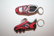 2 TRINIDAD & TOBAGO COUNTRY FLAG SOCCER FOOTBALL SHOE CLEAT KEYCHAINS ... NEW