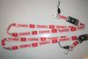 2 TUNISIA WHITE COUNTRY FLAG LANYARDS KEYCHAINS PASSHOLDERS ... NEW