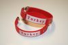 2 TURKEY COUNTRY FLAG RED FLEXIBLE METAL NYLON BRACELETS ... FIFA WORLD CUP SOCCER FOOTBALL ... NEW
