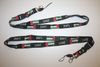 2 UAE UNITED ARAB EMIRATES BLACK COUNTRY FLAG LANYARDS KEYCHAINS PASSHOLDERS .. NEW