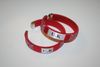 2 UK RED COUNTRY FLAG FLEXIBLE C BRACELETS WRISTBANDS .. UNITED KINGDOM .. NEW