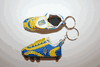 2 UKRAINE COUNTRY FLAG SOCCER FOOTBALL SHOE CLEAT KEYCHAINS .. FIFA WORLD CUP EURO .. NEW