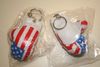2 USA FLAG STARS AND STRIPES BOXING GLOVE KEYCHAIN 2 USA FLAG STARS AND STRIPES BOXING GLOVE KEYCHAIN