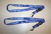 2 VANCOUVER CANUCKS BLUE EXTRA WIDE LANYARDS KEYCHAINS PASSHOLDERS .. NEW