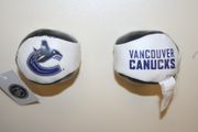 2 VANCOUVER CANUCKS NHL HOCKEY HACKEY SACK BALLS .. NEW