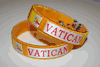 2 VATICAN CITY YELLOW FLAG FLEXIBLE BRACELETS WRISTBANDS .. NEW
