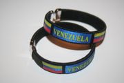 2 VENEZUELA BLACK COUNTRY FLAG FLEXIBLE BRACELETS WRISTBANDS .. NEW