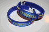 2 VENEZUELA BLUE COUNTRY FLAG FLEXIBLE METAL NYLON BRACELETS ... NEW