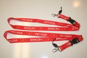 2 VIETNAM COUNTRY FLAG LANYARDS KEYCHAINS PASSHOLDERS TICKET HOLDERS .. NEW