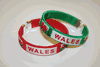 2 WALES COUNTRY FLAG FLEXIBLE BRACELETS WRISTBANDS .. CHOOSE YOUR COLOR ... NEW