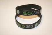  2 XBOX 360 BLACK BRACELETS GAMING SYSTEM JEWELRY NEW