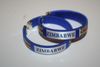 2 ZIMBABWE BLUE COUNTRY FLAG FLEXIBLE METAL NYLON BRACELETS ... NEW