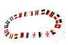 22 EURO CUP SMALL  6" X 9" INCH FLAG BANNER BUNTING