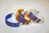 3 ACORES SUPER THICK COUNTRY FLAG FLEXIBLE BRACELETS WRISTBANDS ... AZORES VARIETY .. NEW