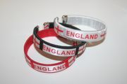 3 ENGLAND COUNTRY FLAG FLEXIBLE C' BRACELETS WRISTBANDS .. ST GEORGES CROSS ... NEW