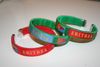 3 ERITREA COUNTRY FLAG FLEXIBLE METAL NYLON BRACELETS WRISTBANDS VARIETY .. NEW