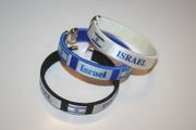 3 ISRAEL COUNTRY FLAG FLEXIBLE BRACELETS WRISTBANDS VARIETY .. NEW
