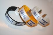 3 ISRAEL SUPER THICK COUNTRY FLAG FLEXIBLE BRACELETS WRISTBANDS VARIETY .. NEW