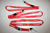 3 MANCHESTER UNITED FOOTBALL CLUB SOCCER RED LANYARDS KEYCHAINS PASSHOLDERS VARIETY .. NEW