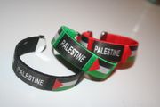 3 PALESTINE SUPER THICK COUNTRY FLAG FLEXIBLE BRACELETS WRISTBANDS ... YOU GET ALL 3 COLORS .. NEW
