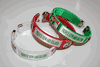 3 PRINCE EDWARD ISLAND PEI PROVINCIAL FLAG FLEXIBLE C BRACELETS WRISTBANDS . NEW