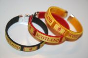 3 SCOTLAND LION RAMPANT COUNTRY FLAG FLEXIBLE BRACELETS WRISTBANDS VARIETY .. NEW