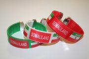 3 SOMALILAND SUPER THICK COUNTRY FLAG FLEXIBLE BRACELETS WRISTBANDS .. NEW
