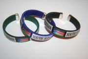 3 SOUTH SUDAN COUNTRY FLAG FLEXIBLE C BRACELETS WRISTBANDS .. NEW