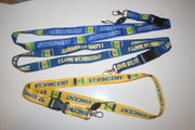 3 ST. VINCENT COUNTRY FLAG LANYARDS KEYCHAINS PASSHOLDERS VARIETY .. NEW