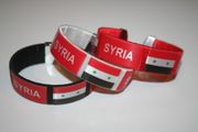 ***SOLD OUT ***3 SYRIA SUPER THICK COUNTRY FLAG FLEXIBLE BRACELETS WRISTBANDS ... VARIETY .. NEW
