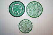 3 THE CELTIC FOOTBALL CLUB 1888 SOCCER PATCHES CRESTS BADGES ... YOU GET 1 OF EACH .. NEW