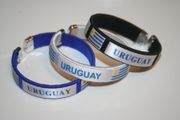 3 URUGUAY COUNTRY FLAG FLEXIBLE BRACELETS WRISTBANDS... YOU GET ALL 3 COLORS ... FIFA WORLD CUP SOCCER FOOTBALL .. NEW