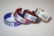 4 AUSTRALIA COUNTRY FLAG SUPER THICK BRACELETS WRISTBANDS ... NEW