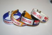 4 CROATIA COUNTRY FLAG SUPER THICK BRACELETS BRACELETS .. NEW