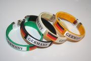 4 GERMANY COUNTRY FLAG C BRACELETS WRISTBANDS VARIETY .. FIFA WORLD CUP SOCCER FUSSBALL .. NEW