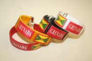 4 GRENADA SUPER THICK COUNTRY FLAG FLEXIBLE BRACELETS WRISTBANDS VARIETY .. NEW