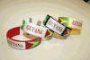 4 GUYANA SUPER THICK COUNTRY FLAG FLEXIBLE BRACELETS WRISTBANDS VARIETY .. NEW