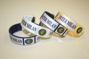 4 INTER MILAN SUPER THICK BRACELETS WRISTBANDS .... FOOTBALL SOCCER CLUBS .. NEW