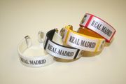 4 REAL MADRID SUPER THICK FLEXIBLE BRACELETS WRISTBANDS VARIETY ... FOOTBALL SOCCER CLUB .. NEW