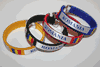 4 ROMANIA COUNTRY FLAG FLEXIBLE C BRACELETS WRISTBANDS .. NEW