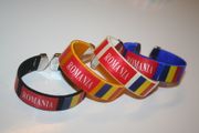 4 ROMANIA SUPER THICK COUNTRY FLAG FLEXIBLE BRACELETS WRISTBANDS VARIETY .. NEW