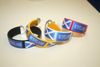 4 SCOTLAND ST. ANDREW'S CROSS SUPER THICK COUNTRY FLAG FLEXIBLE BRACELETS WRISTBANDS ... NEW
