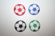 4 SOCCER BALL FOOTBALL IRON ON EMBROIDERED PATCHES CRESTS BADGES .. NEW