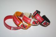 4 TRINIDAD & TOBOGO SUPER THICK COUNTRY FLAG BRACELETS WRISTBANDS .. NEW