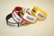 4 ZIMBABWE SUPER THICK COUNTRY FLAG FLEXIBLE BRACELETS WRISTBANDS VARIETY .. NEW